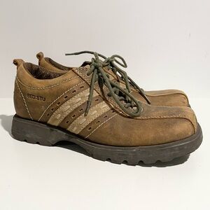 Vintage BedStu Lace‎ Up Chunky Leather Sneaker Size 7